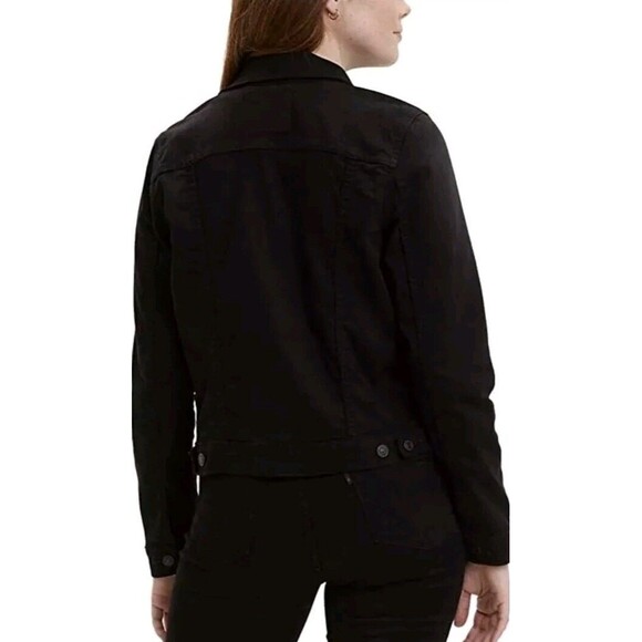 Levi's Women's Original Trucker Jacket, Black and Black Size 1X New - Picture 2 of 8